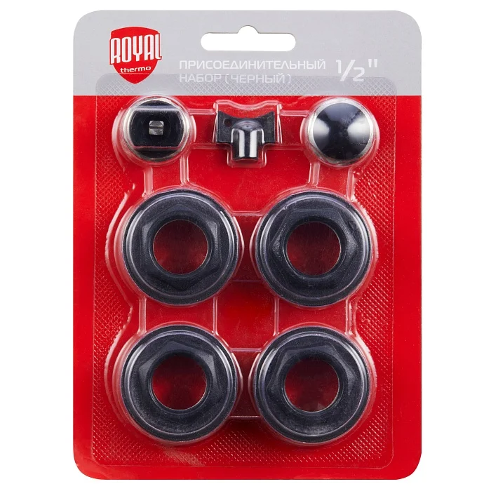 Фото - Комплект монтажный Royal Thermo 1”х 1/2" черный