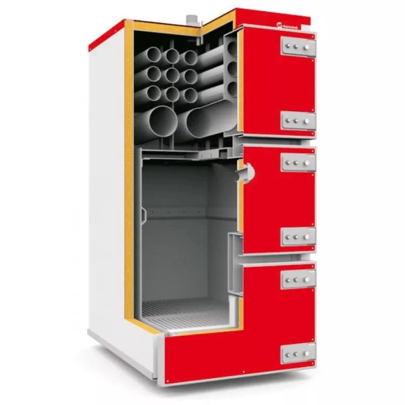 Котел Q Max Plus 250 кВт Heiztechnik (контроллер HT-Logic 250 / комплект чугунных колосников / вентилятор / инструмент для чистки), QMP250N000-R