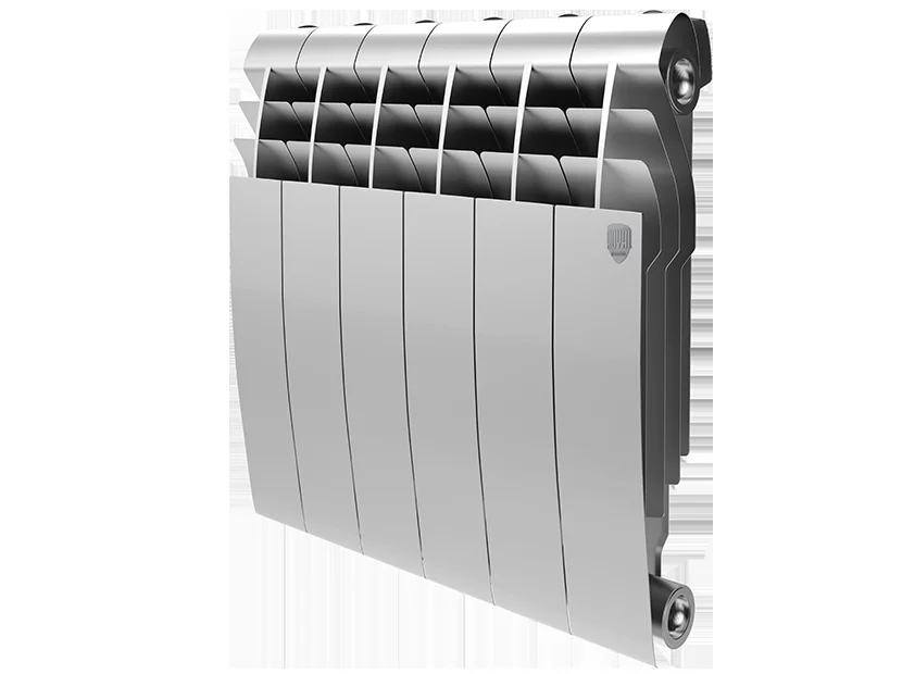 Фото - Радиатор "Royal Thermo" BiLiner 350 Silver Satin (8 секц. Серебро)