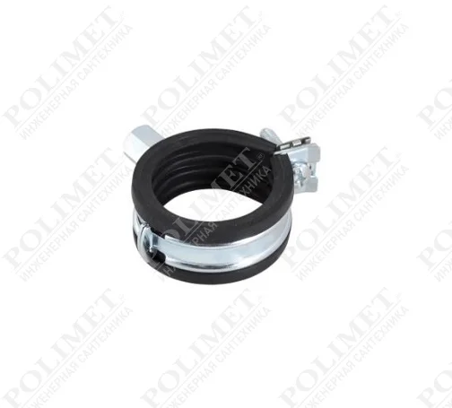 Фото - Хомут BISMAT Flash M8 1 1/4" (40-43 мм) 1 винтовой с уплотнителем epdm, быстрый замок