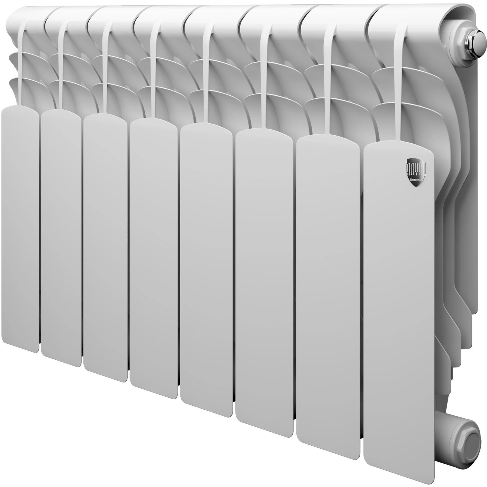 Фото - Радиатор "Royal Thermo" Revolution Bimetall 350 (12 секц. Белый)