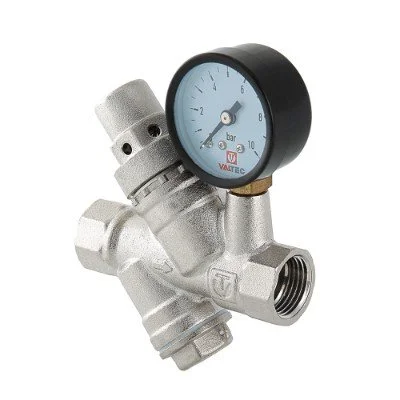 Редуктор давления с фильтром и манометром, от 2 до 5 бар 3/4" VALTEC