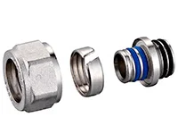 Фото - Fitting 16(2.0)x1/2" for Euro, фитинг коллекторный латунный для металлопластиковой трубы, Lavita
