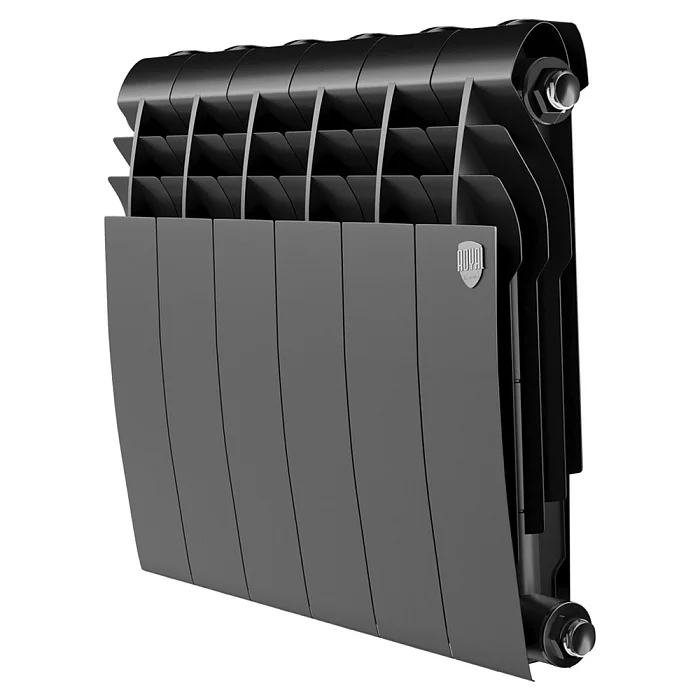Фото - Радиатор "Royal Thermo" BiLiner 350 Noir Sable (6 секц. Чёрный)
