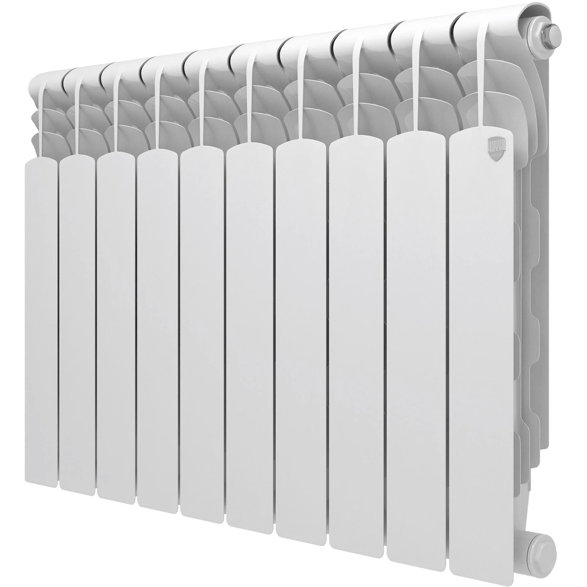 Фото - Радиатор "Royal Thermo" Revolution Bimetall 500. 2.0 (8 секц. Белый)