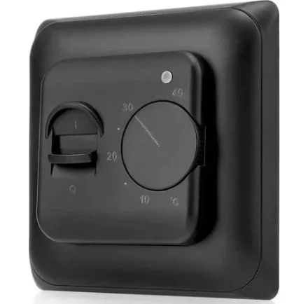 Терморегулятор RTC 70.26 (3.5 kW), BLACK, встраиваемый