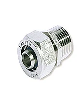 Соединитель обжимной нар.резьба SM32*1/2" Корея/Евро (НИКЕЛЬ)
