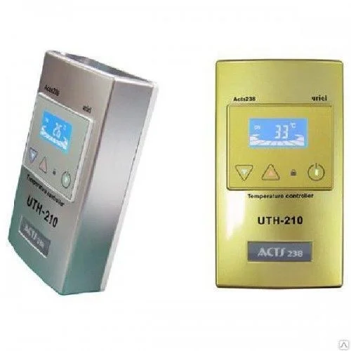 Фото - Терморегулятор накладной сенсорный UTH-210 (4KW) SILVER
