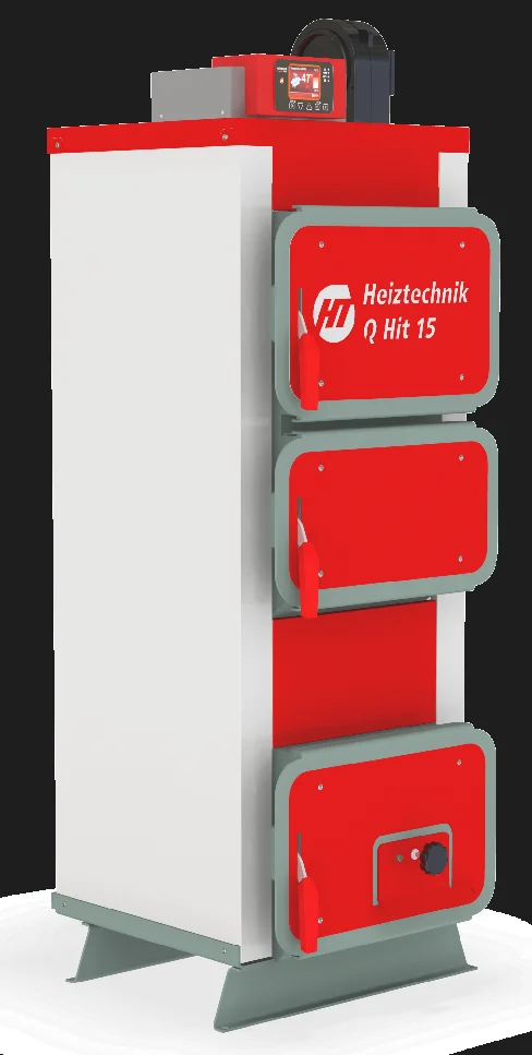 Котел Heiztechnik Q Hit Plus 35 кВт (контроллер Heiztechnik Logic 105 / вентилятор WPA06 / комплект чугунных колосников / инструмент для чистки)