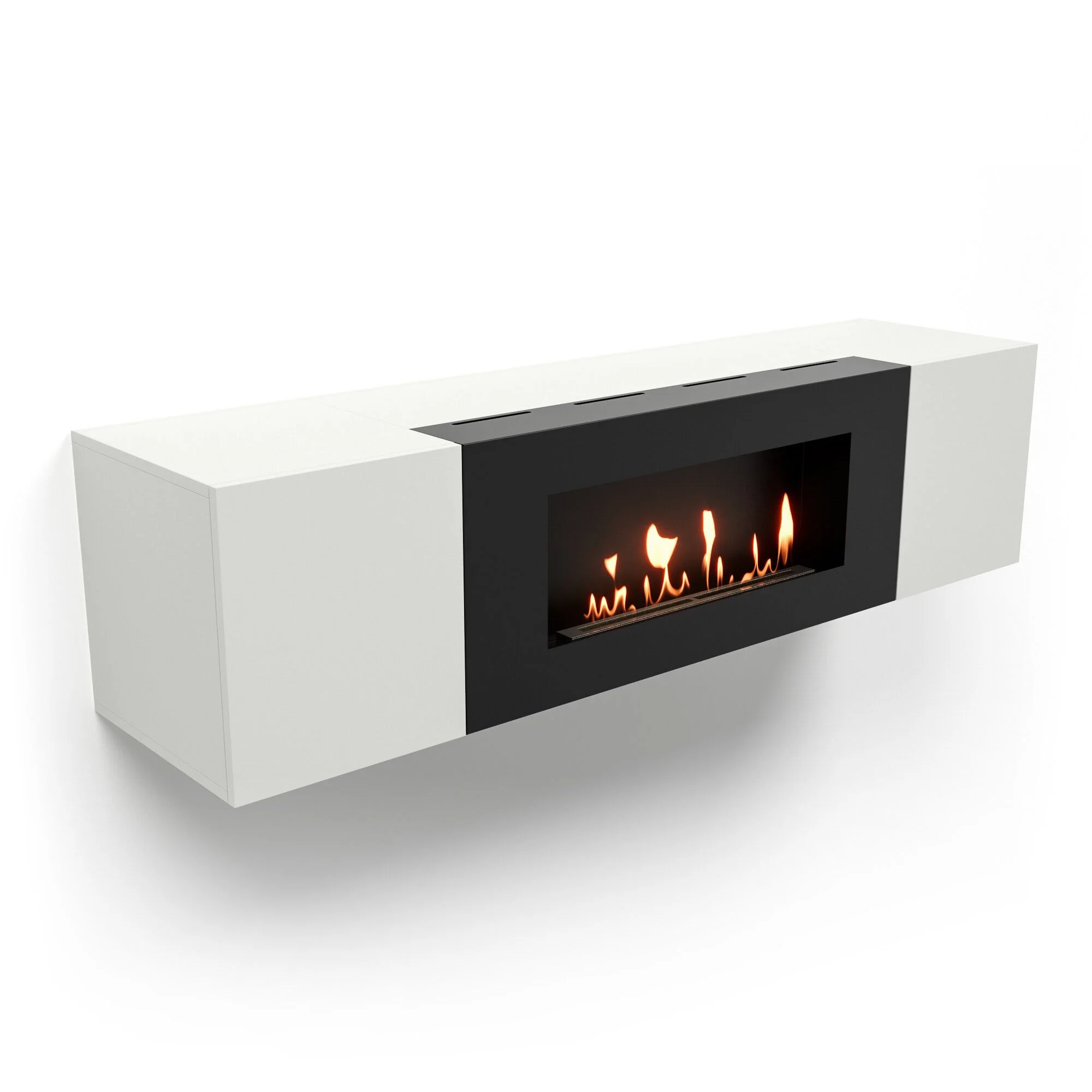 Фото - Тумба с биокамином Firelight BFP-P1600 белая
