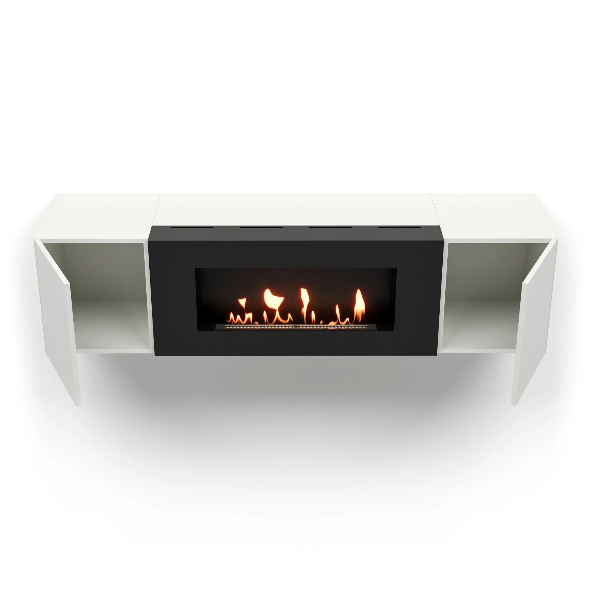 Фото - Тумба с биокамином Firelight BFP-P1600 белая
