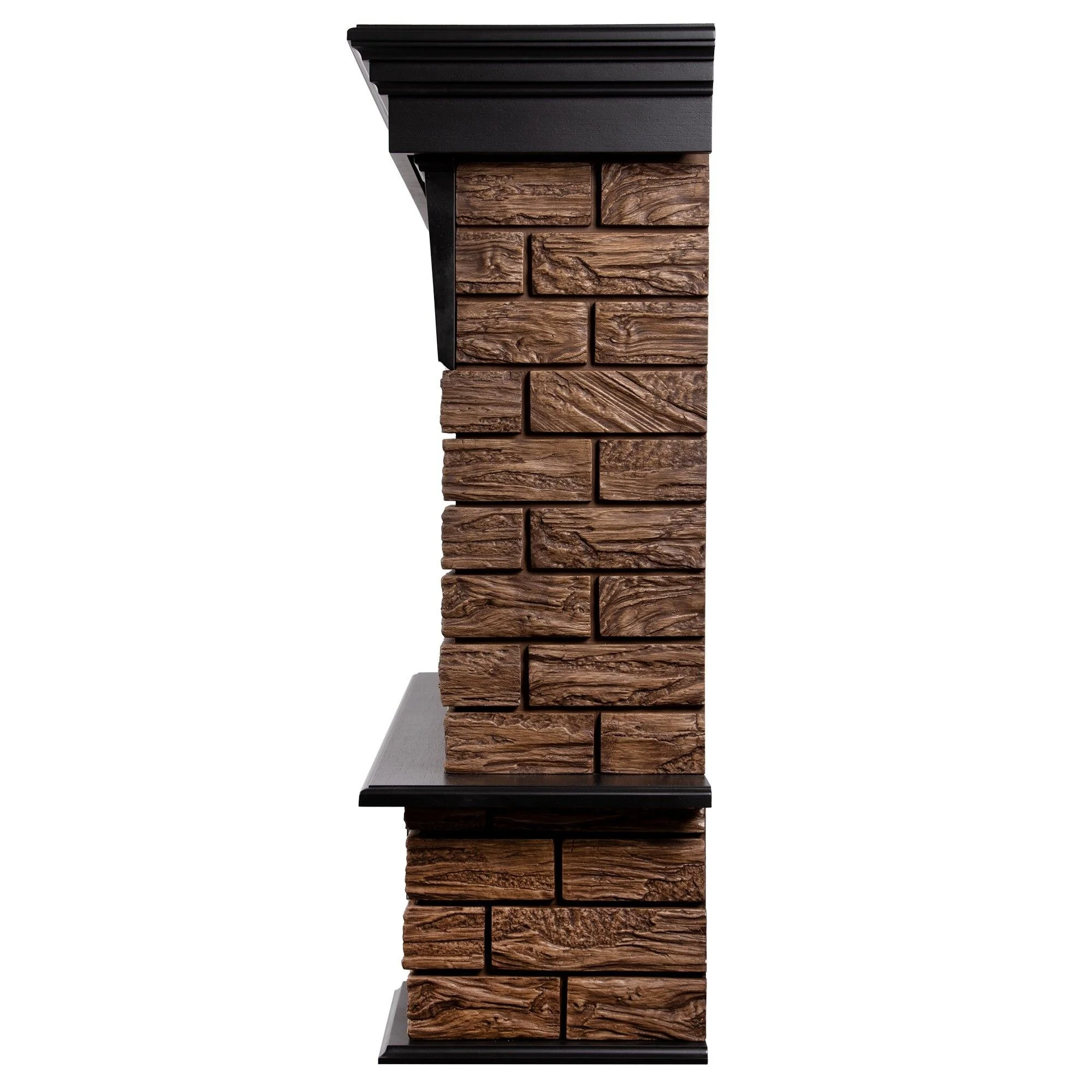 Фото - Портал Firelight Forte Wood 25 камень темный, шпон венге