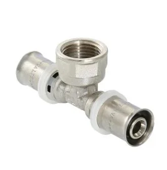 Фото - Пресс тройник с переходом на вн.резьбу P-TF16*1/2"*16