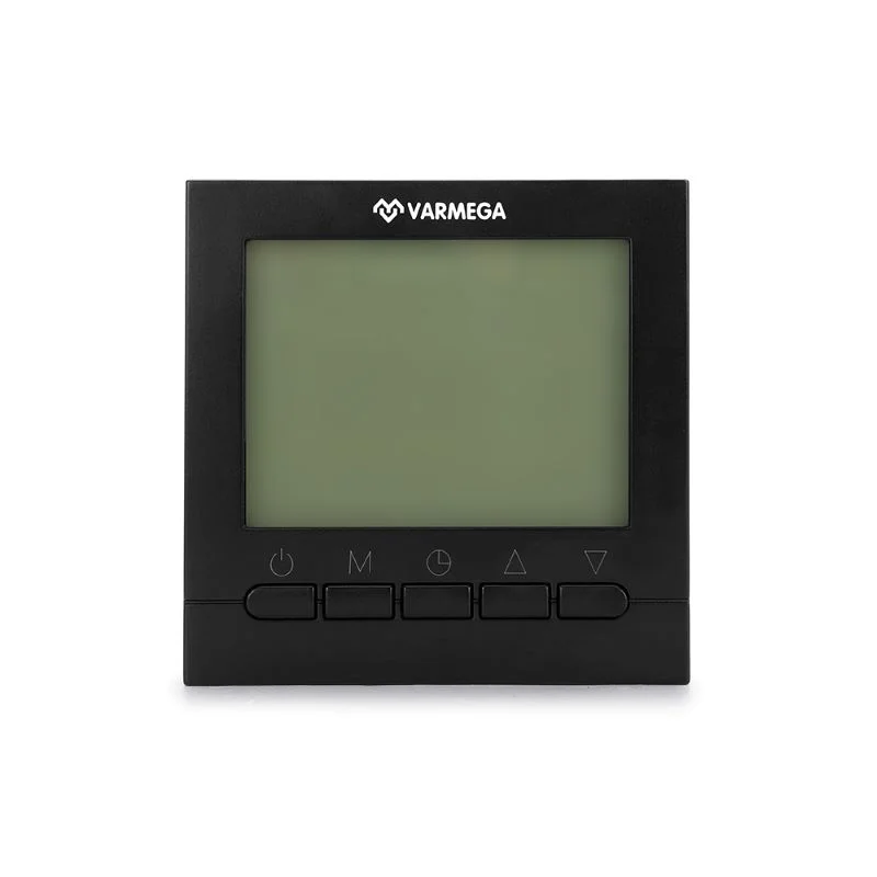 Фото - Термостат комнатный (терморегулятор) Varmega VM19222, 5-60 °С, 230 В, проводной, черный