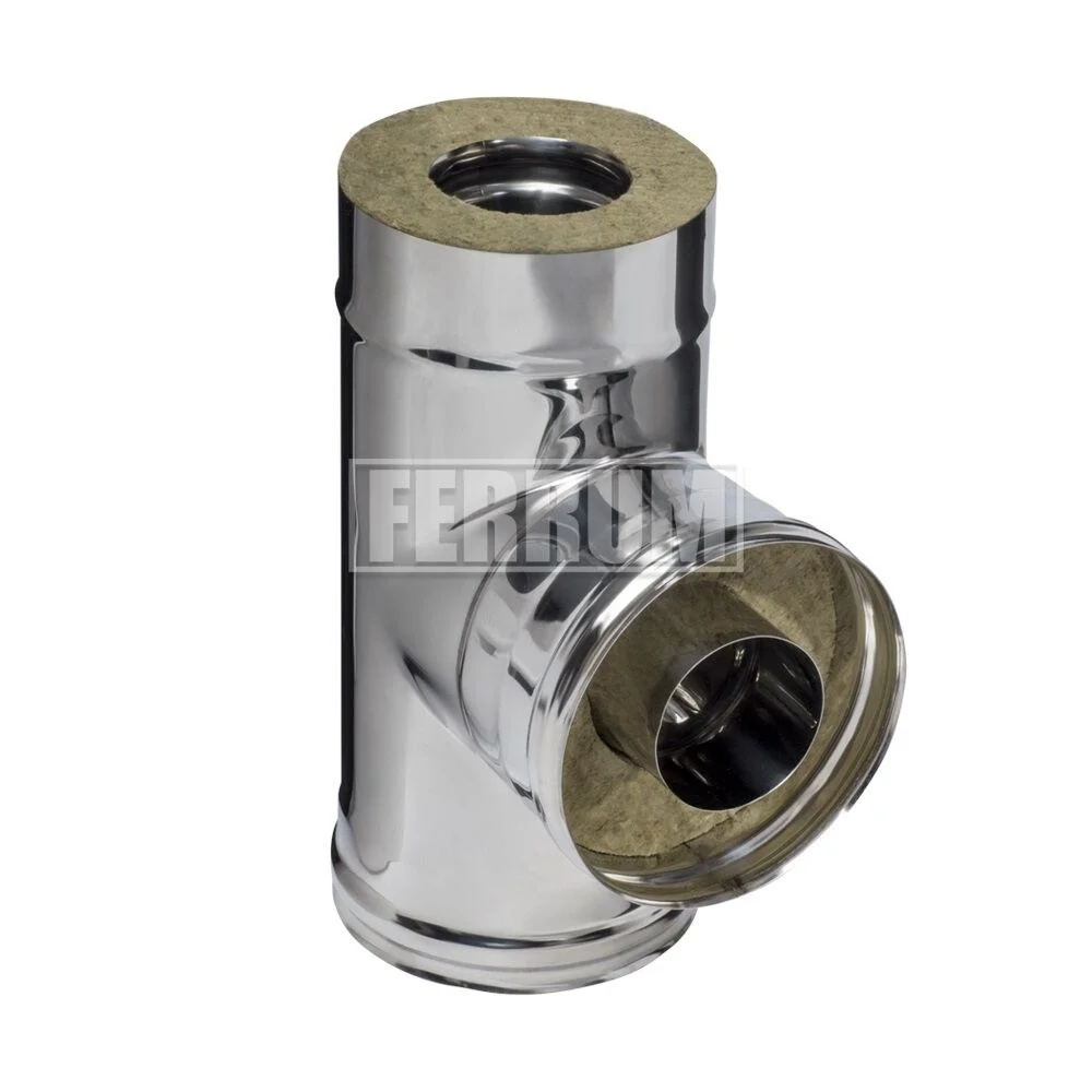 Сэндвич-тройник 90° (430/0,5мм + нерж.) D150х210. FERRUM