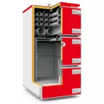 Котел Q Max Plus 250 кВт Heiztechnik (контроллер HT-Logic 250 / комплект чугунных колосников / вентилятор / инструмент для чистки), QMP250N000-R
