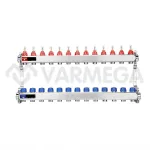 Коллекторная группа НЕРЖ. "Varmega" (VM15113) на 13 контуров с расход.