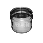Заглушка внешняя д/трубы (430/0,5 мм) Ф115 (нижняя), FERRUM