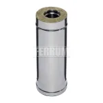 Сэндвич труба 0,5м (430/0,5мм + нерж.) D150х210. FERRUM