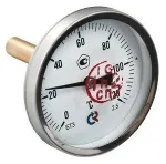 Термометр БТ-31. D63 с задн. подкл., D1/2 (0-120°)