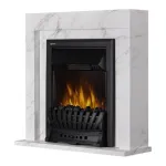 Портал Firelight Simple Classic белый мрамор.