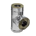 Сэндвич-тройник 90° (430/0,5мм + нерж.) D150х210. FERRUM
